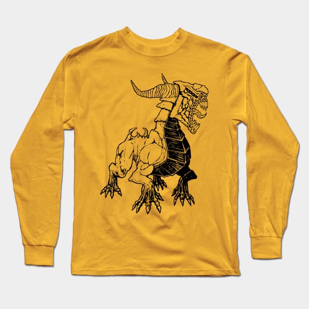 Hound of Tindalos (black line) Long Sleeve T-Shirt by JHillos